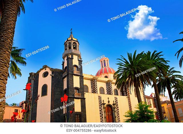 La Orotava Concepcion church red dome in Tenerife Canary Islands
