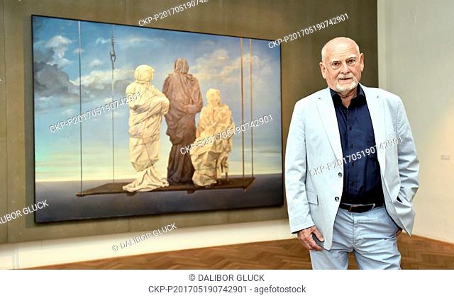 Retrospective exhibition of the famous Czech painter and film designer Theodor Pistek (on the picture) is opened at Gallery of Vaclav Chad in Zlin