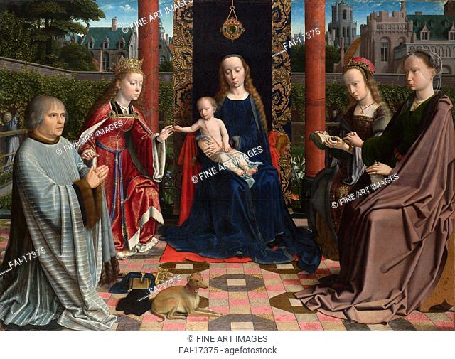 The Virgin and Child with Saints and Donor. David, Gerard (ca. 1460-1523). Oil on wood. Early Netherlandish Art. c. 1510. National Gallery, London
