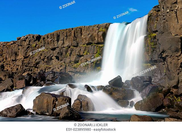 The Oxarafoss, one of Icelands beautiful waterfall