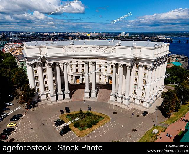 Kyiv. Ukraine: Ministry of Foreign Affairs of Ukraine. Aerial view