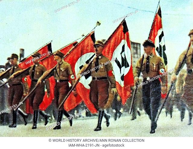 Nazi rally in Berlin circa 1933