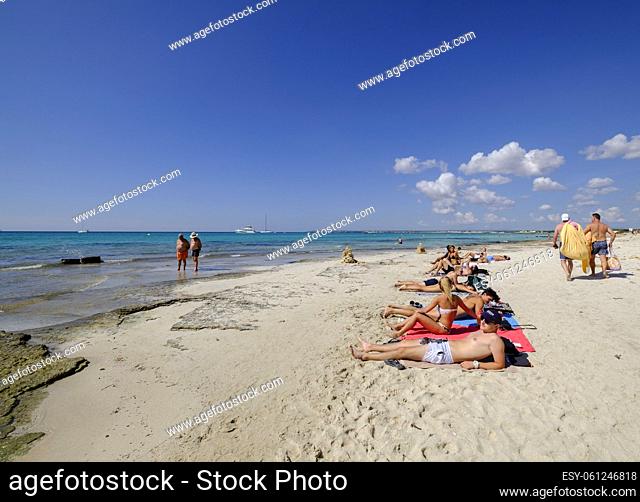 playa Es Trenc, Ã. rea Natural de Especial Interés, municipio de Campos, Mallorca, balearic islands, Spain