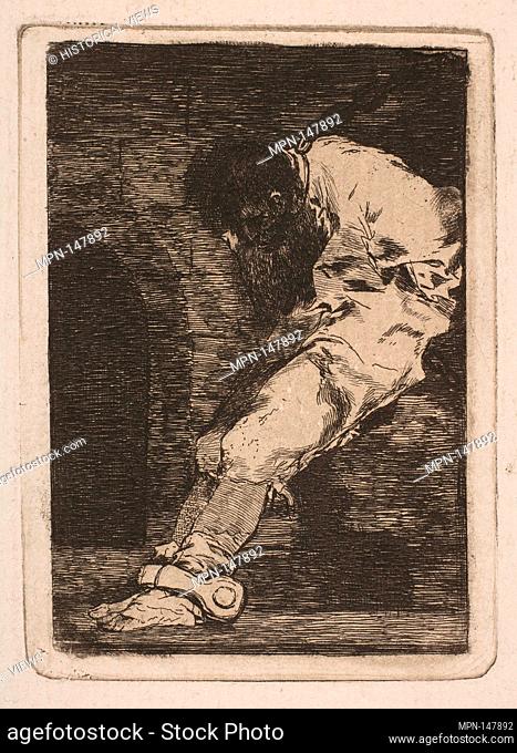 If he is guilty, let him die quickly (Si es delinquente qe. muera presto). Artist: Goya (Francisco de Goya y Lucientes) (Spanish