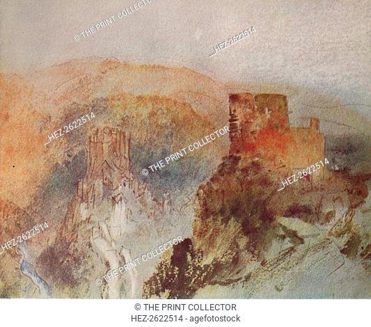 'Burg Eltz and Trutz Eltz from the North', 1840. Painting housed at the Tate Britain, London. From The Connoisseur Volume 96, edited by Edward Wenham