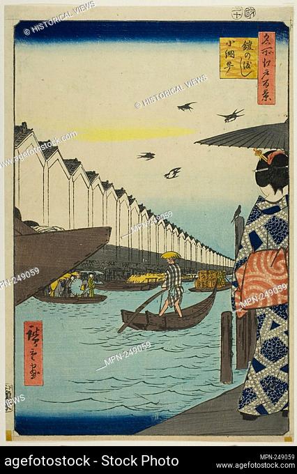 Yoroi Ferry, Koami-cho (Yoroi no watashi Koami-cho), from the series “One Hundred Famous Views of Edo (Meisho Edo hyakkei)” - 1857 - Utagawa Hiroshige ?? ??...