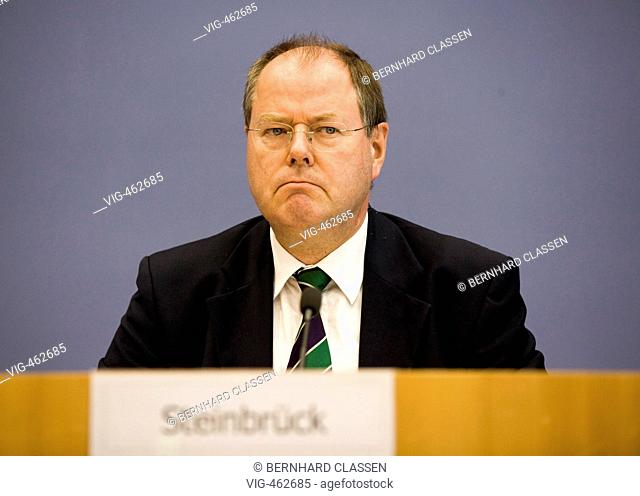 Peer STEINBRUECK ( SPD ), federal minister of finance. - BERLIN, GERMANY, 04/07/2007