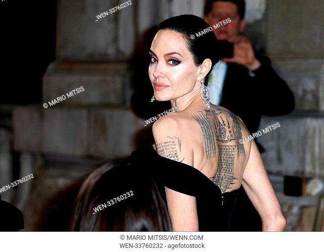 The 71st British Academy Film Awards 2018 held at the Royal Albert Hall - Arrivals Featuring: Angelina Jolie Where: London
