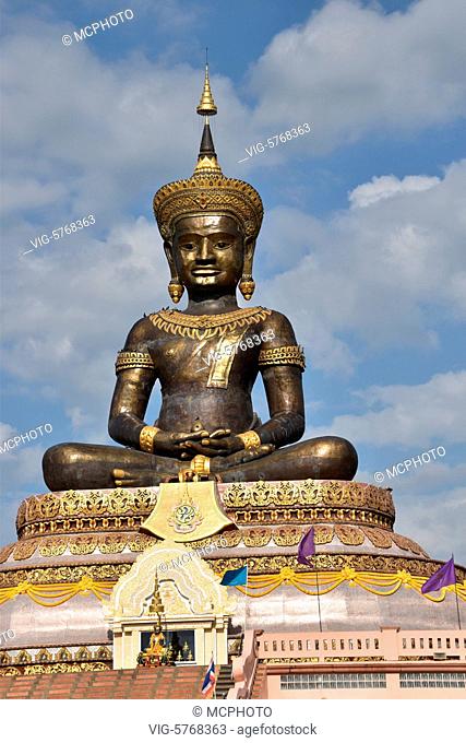 Asien, Thailand, Buddha, schwarzer Buddha in Phetchabun, Phra Buddha Maha Dhammaraja, Thamaracha, - Phetchabun, Thailand, 01/05/2016