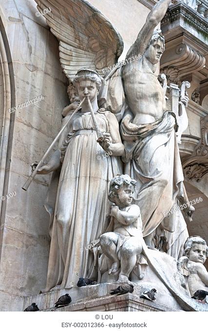 Beautiful statues in Paris France