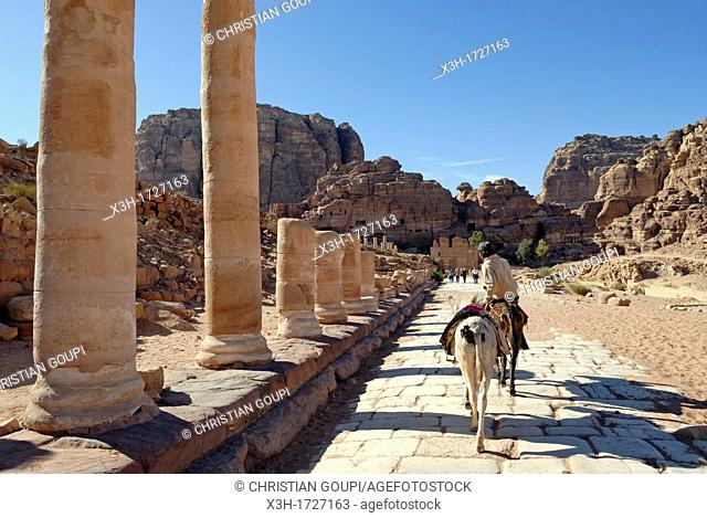 Cardo Maximus, Petra, Jordan, Middle East, Asia