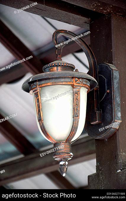antique decorative lights on the wall