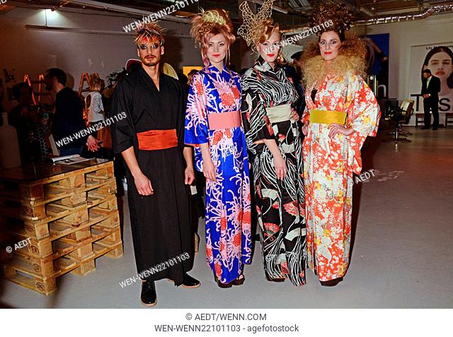 Mercedes Benz Fashion Week Berlin Autumn/Winter 2015 - Tush 10th anniversary party at Bikini Berlin Featuring: Yukata Kimono models Where: Berlin