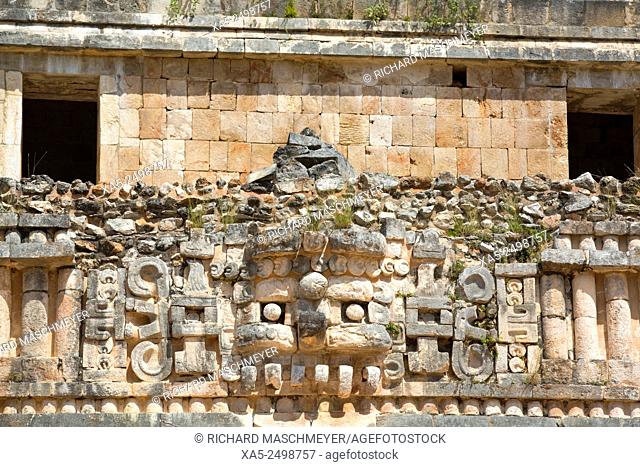 Chac Mask, The Palace, Sayil, Mayan Ruins, Yucatan, Mexico
