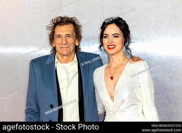Celebs attend the Napoleon film premiere at Odeon in Leicester Square Featuring: Ronnie Wood, Sally Wood Where: London, United Kingdom When: 16 Nov 2023 Credit:...