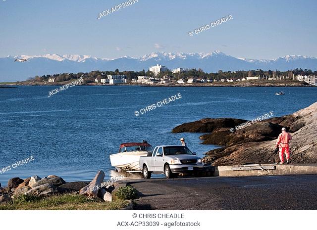 Cattle Point boat launching, Oak Bay, Victoria, British Columbia, Canada