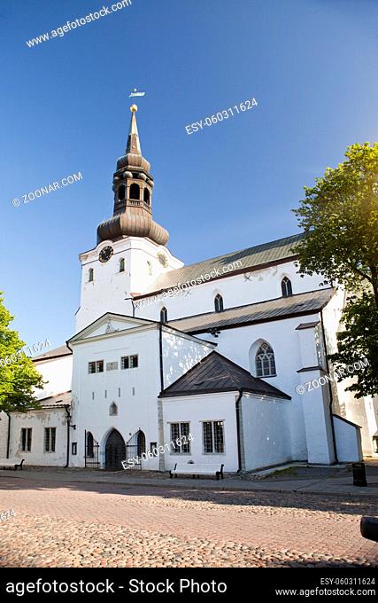 View of St Mary Cathedral (Dome Church) on Toompea Hill in old Tallinn, Estonia