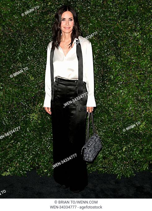 Celebrities attend CHANEL Dinner Celebrating Our Majestic Oceans, A Benefit For NRDC at home of Kelly & Ron Meyer in Malibu Featuring: Courteney Cox Where:...