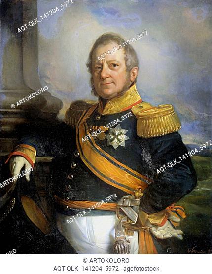 Portrait of Hendrik Merkus, Baron de Kock, Army Commandant and after 1826 Lieutenant Governor-General of the Dutch East Indies, Cornelis Kruseman, 1826 - 1857