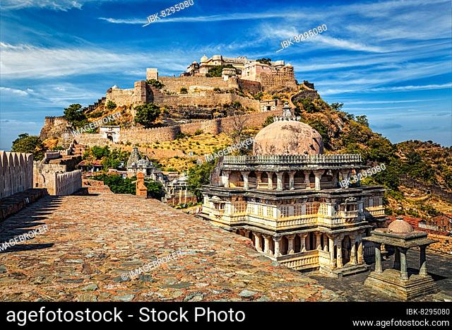 Kumbhalgarh fort indian tourist landmark. Rajasthan, India, Asia