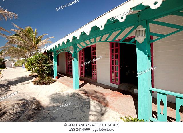 The colorful shops, Isla Mujeres, Cancun, Quintana Roo, Yucatan Province, Mexico, North America