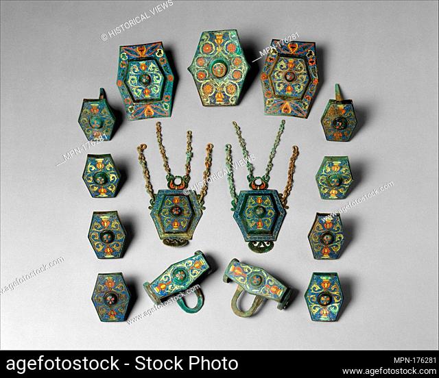 Harness Ornaments. Date: 200-400; Geography: Made in Thrace (possibly); Culture: Late Roman or Byzantine; Medium: Copper alloy