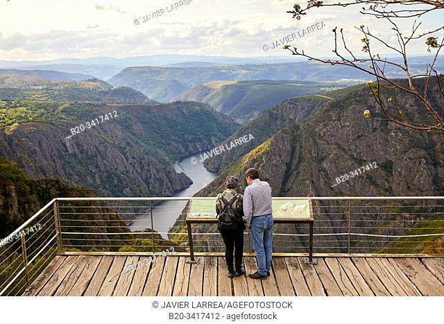 Sil river canyon, Mirador de Cabezoás, Ribeira Sacra, Parada de Sil, Ourense, Galicia, Spain