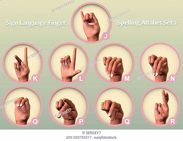 A set of symbol icons Fingerspelling - manual alphabets (also known as finger alphabets or hand alphabets) is the representation of the letters of a writing...