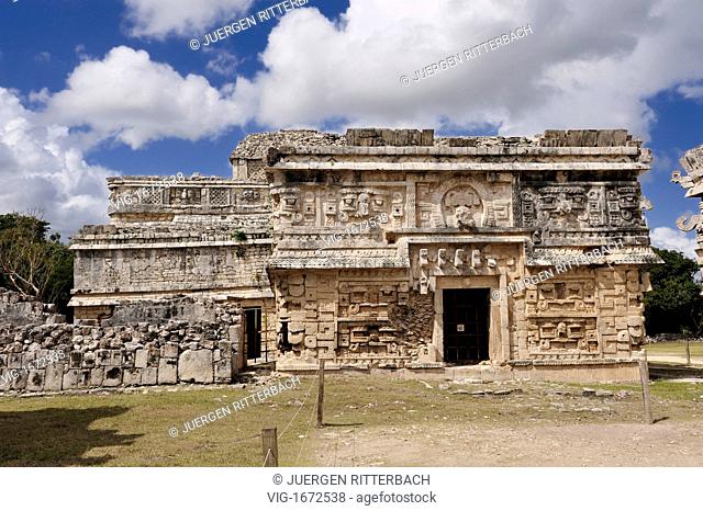 MEXICO, CHICHEN ITZA, 23.03.2009, La Iglesia in Las Monjas complex, Annex of the Nunnary, Maya archaeological site Chichen Itza, Mexico, Latin America