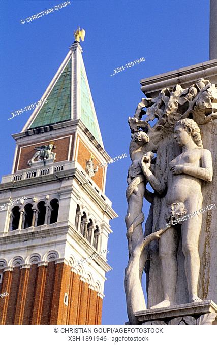 St Mark's Campanile, Venice, Veneto region, Italy, Europe