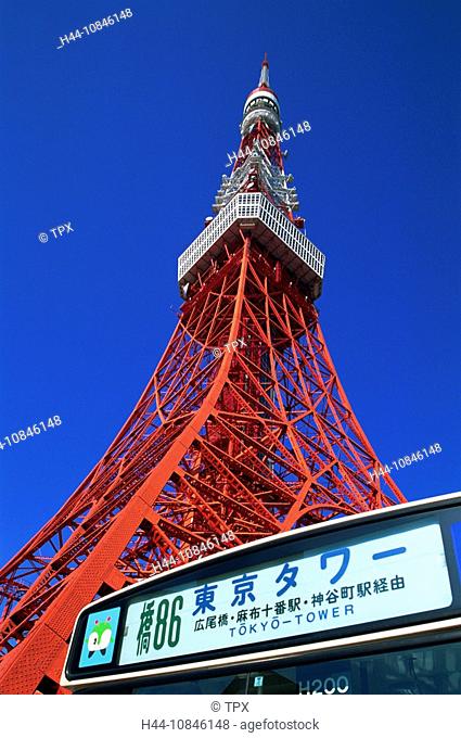 Japan, Asia, Honshu, Tokyo, Asia, Tokyo Tower, Tourism, Travel, Holiday, Vacation, October 2007, City, Town, architect