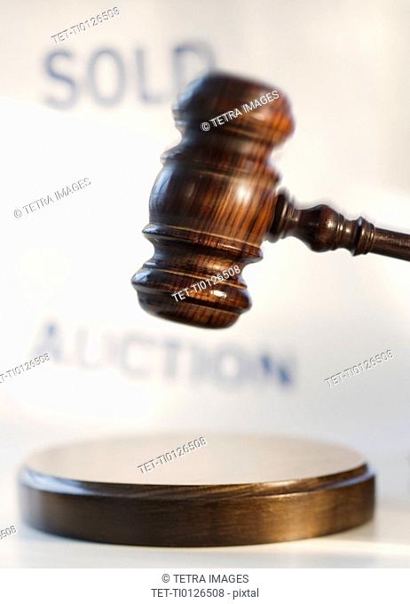 Judge’s gavel at auction