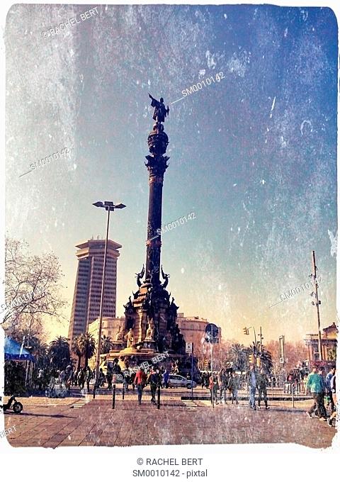 Columbus statue, Port of Barcelona, ??Catalonia