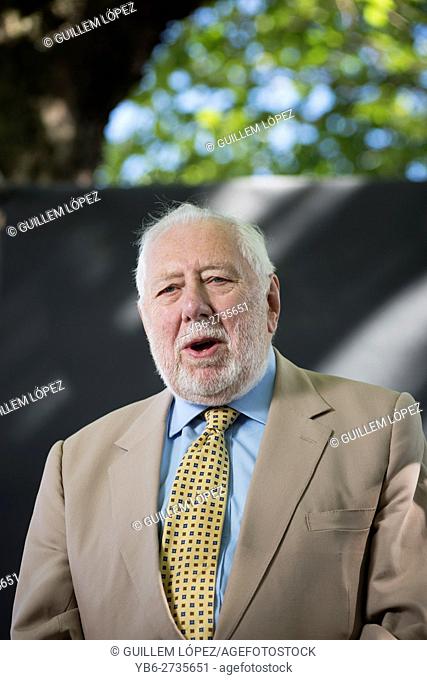 EDINBURGH, SCOTLAND, Wednesday 17th, AUGUST 2016: British Labour politician, author and journalist Roy Hattersley, Baron Hattersley PC FRSL appears at the...
