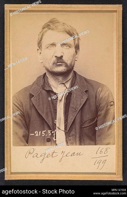 Paget. Jean, Louis. 41 ans, né le 15/7/52 à Thonon (Haute-Savoie). Cordonnier. Anarchiste. 12/3/94. Artist: Alphonse Bertillon (French
