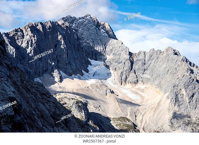 Mt. Zugspitze and Höllen Valley Glacier