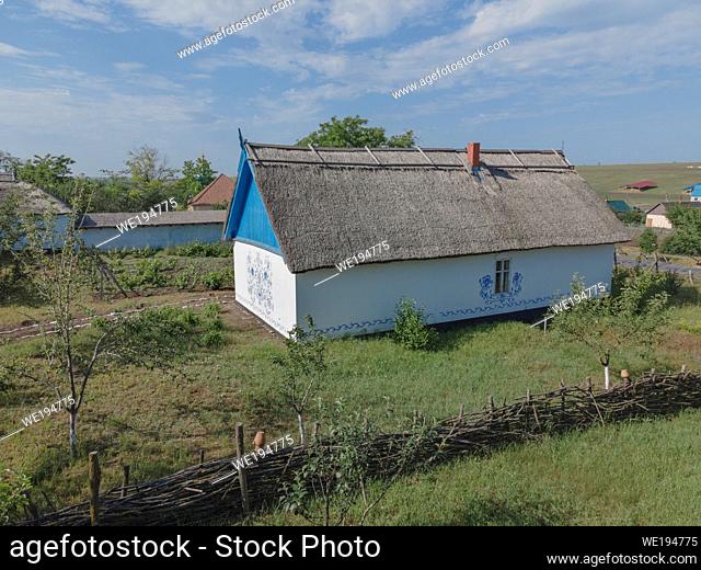 FROMUSHIKA NOVA VILLAGE, ODESSA OBLAST, UKRAINE - JUNE 19, 2020: Ukrainian Village of the 19th Century - Ethnographic Museum