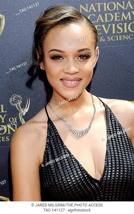 Reign Edwards attends the 42nd annual Daytime Emmy Awards at Warner Bros. Studios on April 26th, 2015 in Burbank, California