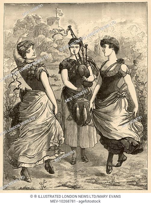 Three women representing England, Ireland and Scotland dance together to show the countries united by their faith in Beecham's Pills!