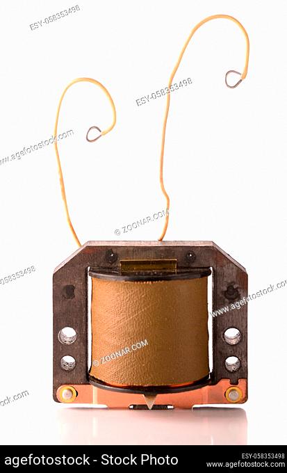 transformer coil isolated on white background