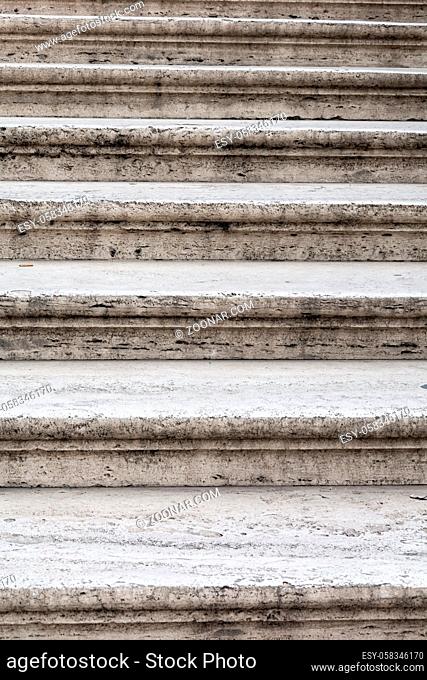 Old travertine steps, ancient city