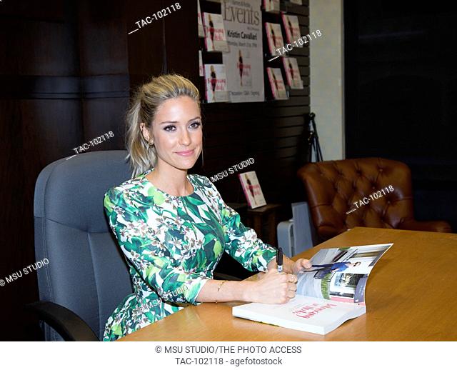 Kristin Cavallari attends her book signing for 'Balancing in Heels: My Journey to Health, Happiness and Making It All Work' at Barnes & Noble at The Grove on...