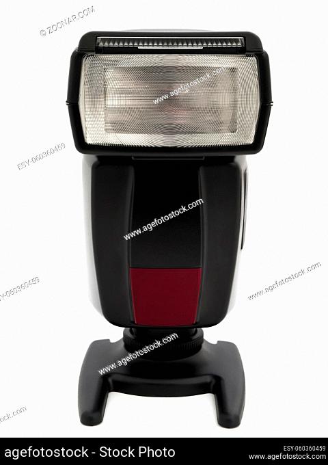 Front View of Flash-light over White Background