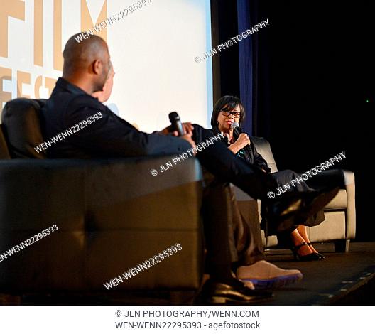 Cheryl Boone Isaacs attends a Conversation with President of the Academy of Motion Picture Arts & Sciences (AMPAS) during the 32nd Miami International Film...