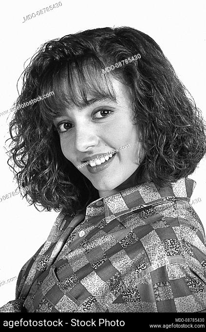 The Italian presenter and actress Ambra Angiolini..The television program, Non è la Rai celebrates 30 years since its first broadcast