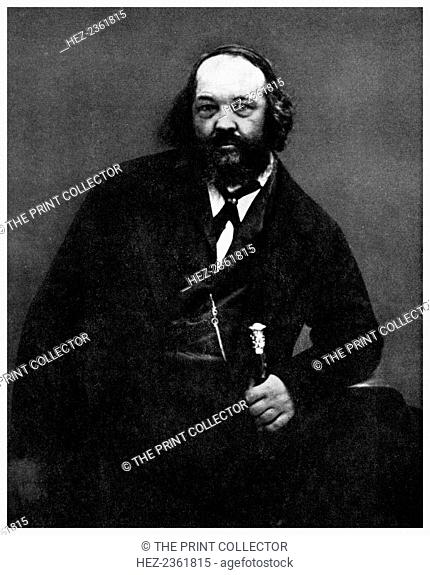Anarchism: Mikhail Bakunin, Russian anarchist, 19th century (1956). Bakunin (1814-1876) was the leading proponent of the doctrine of Collectivist Anarchism