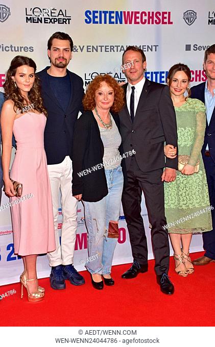 Celebrities at the premiere of Seitenwechsel at Zoo-Palast. Featuring: Ruby O. Fee, Jimi Blue Ochsenknecht, Vivian Naefe, Wotan Wilke Moehring