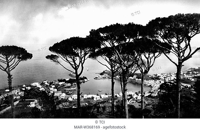 panorama, ischia, campania, italy 1920 1930