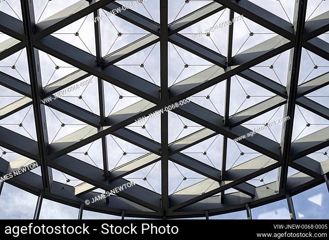 Atrium roof structure. 100 Liverpool Street, London, United Kingdom. Architect: Hopkins Architects Partnership LLP, 2021