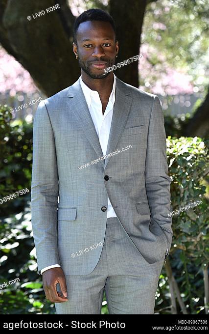 The actor Livio Kone attends the photocall of the TV series Rai Noi. Rome (Italy), March 02nd, 2022